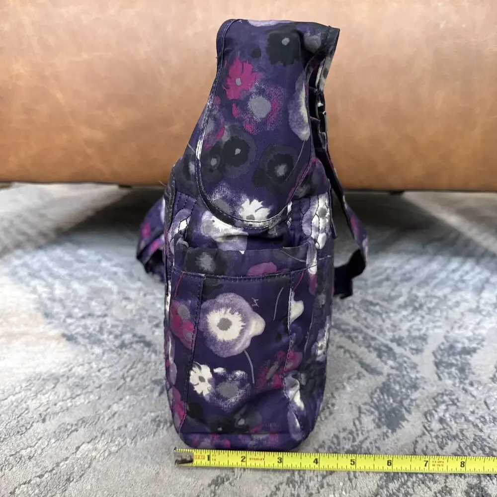 Lug Camper SE Quilted Crossbody Bag Blooming Floral Pockets Travel Purse